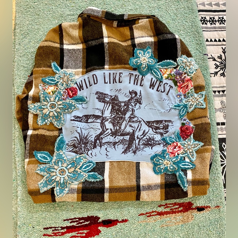 “Wild Like the West” Woman’s Plaid Flannel